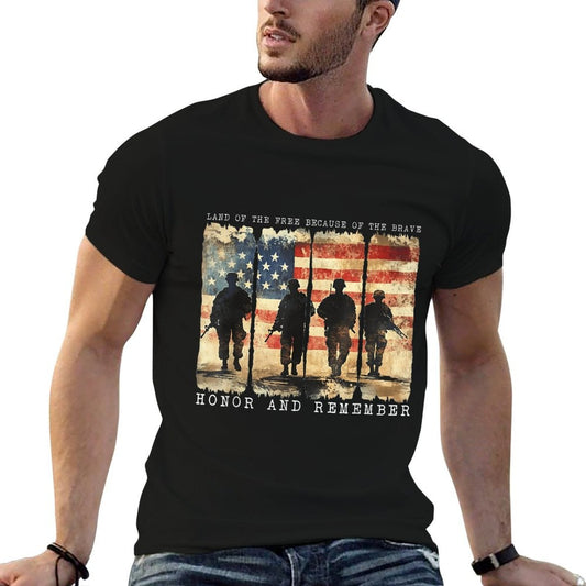 Memorial Day Remember Honor Vintage Patriotic American Affordable Price T-Shirt