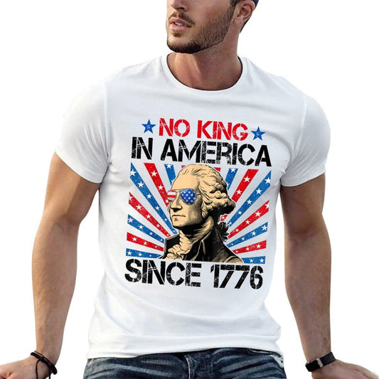 No Kings in America Since 1776 Distressed Vintage USA Durable T-Shirt