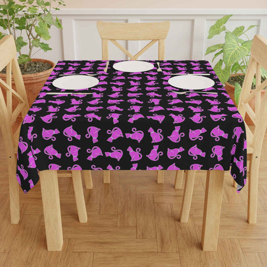 Pink Cat Tablecloth — Dinner, But Make It Feral