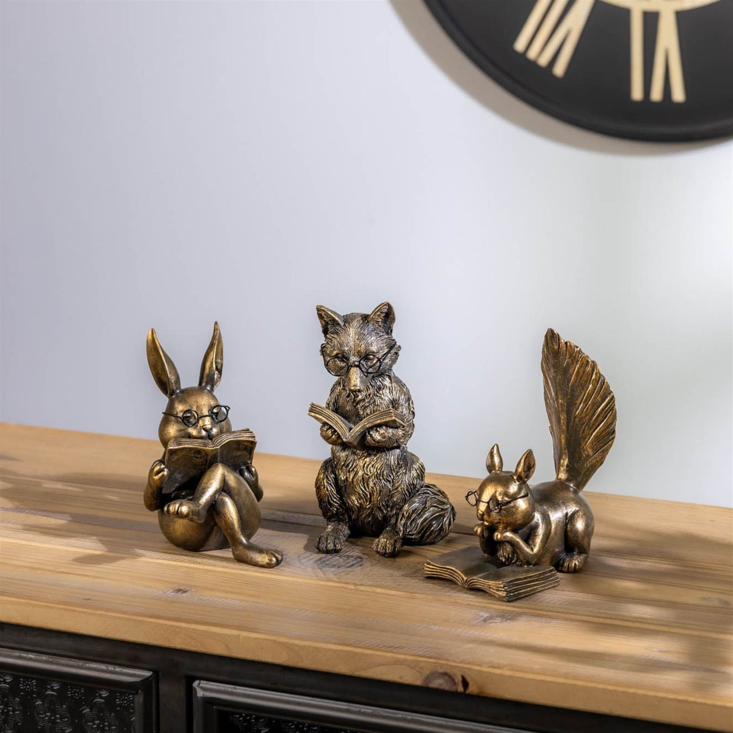 Reading Fox Figurine 6.5"H