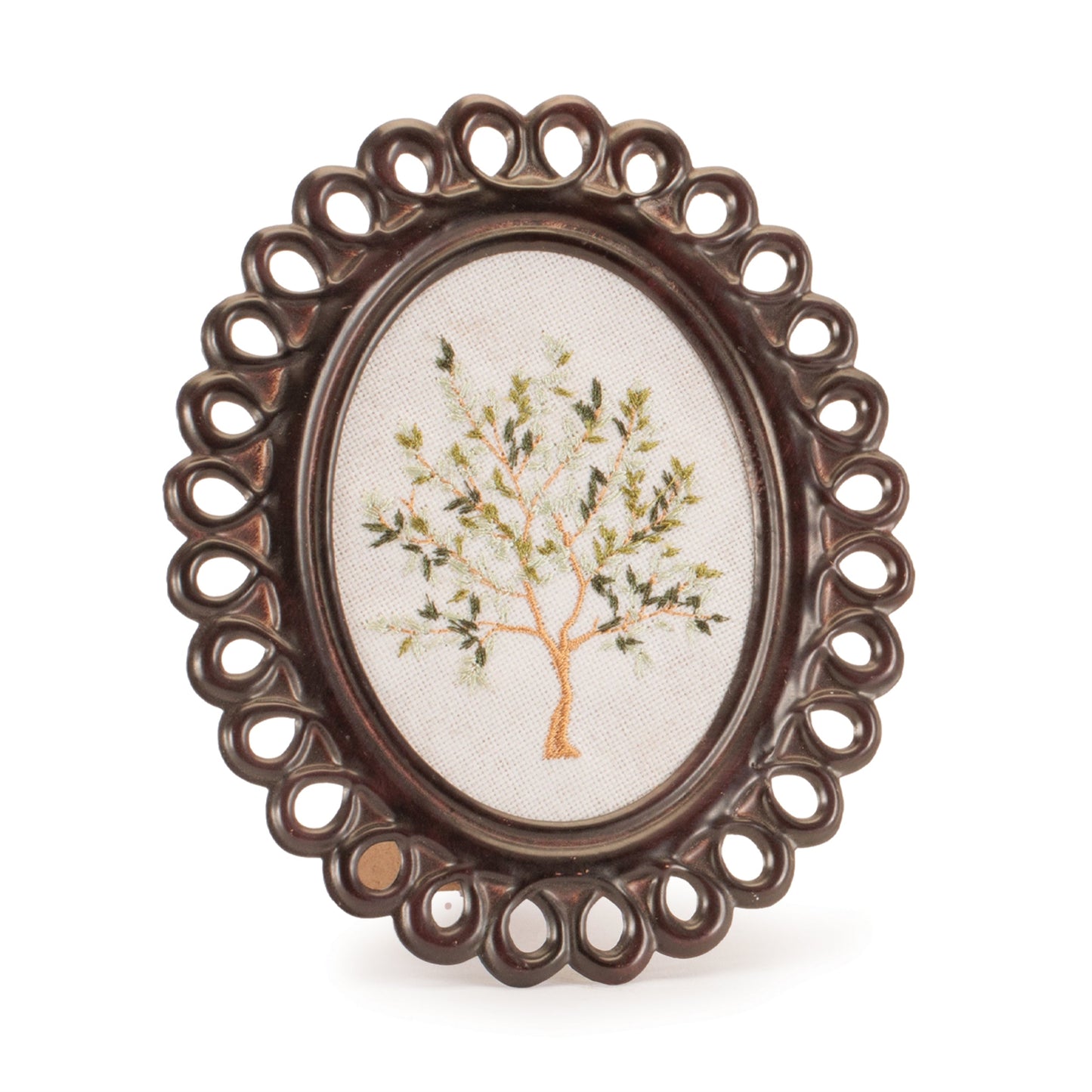 Embroidered Tree Tabletop Frame (Set of 2)