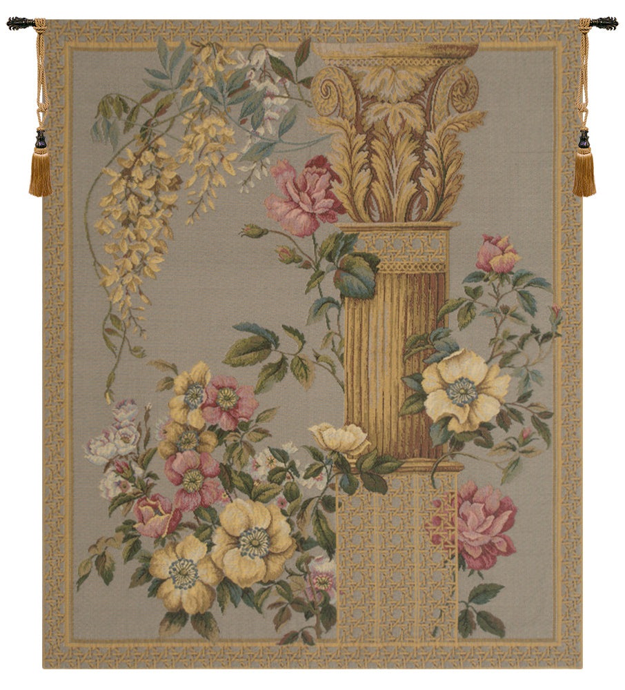 Corinthian Columns Blue European Tapestry