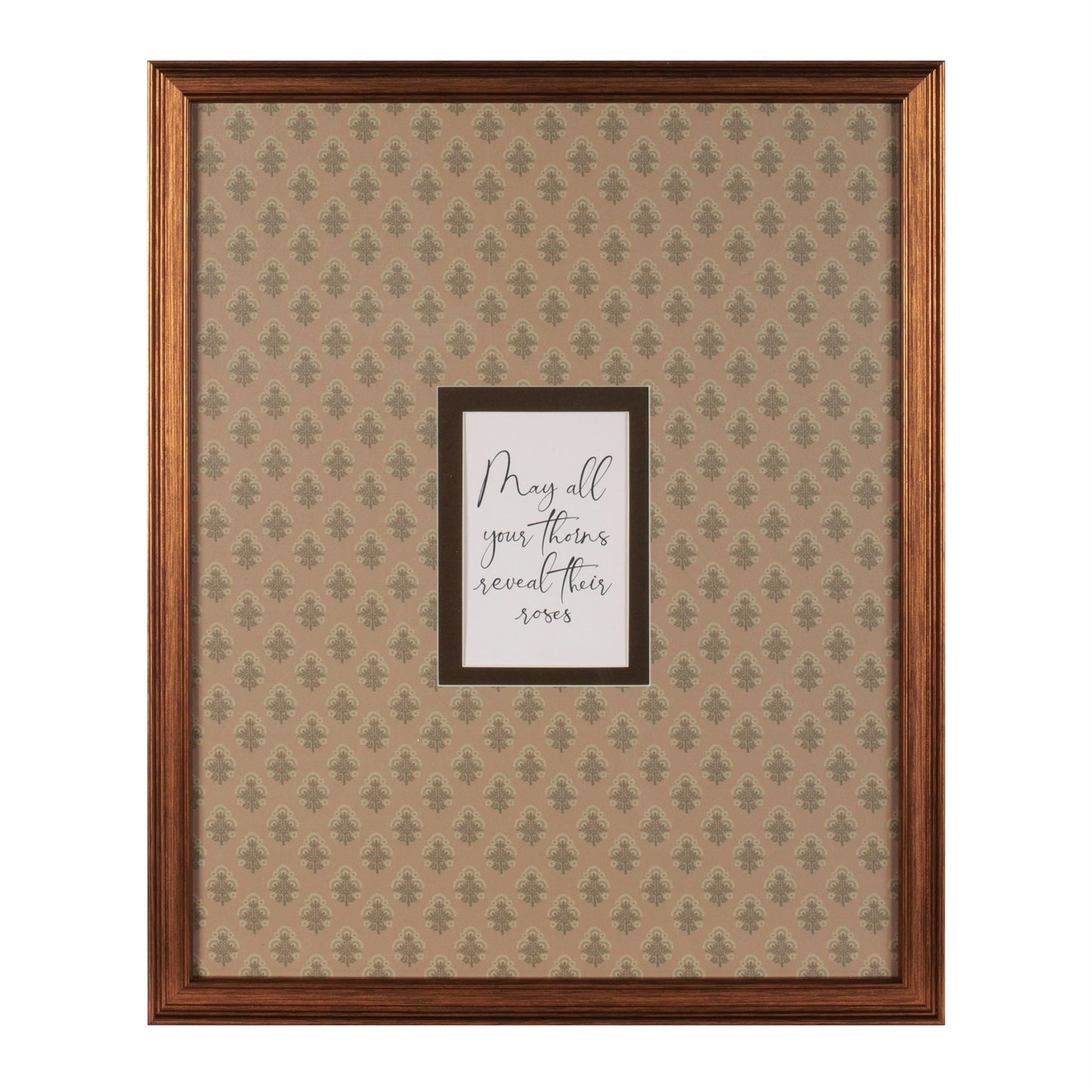 Framed Floral Proverb Wall Art (Set of 3)