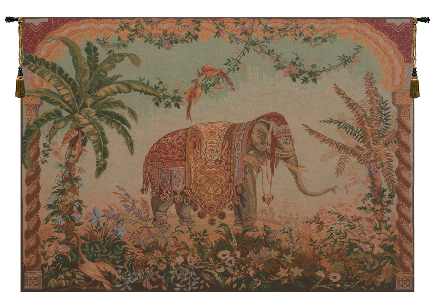 Royal Elephant Large French Tapestry