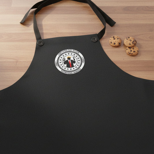Certified Six Seven Apron – Political Parody Kitchen & Grill Apron