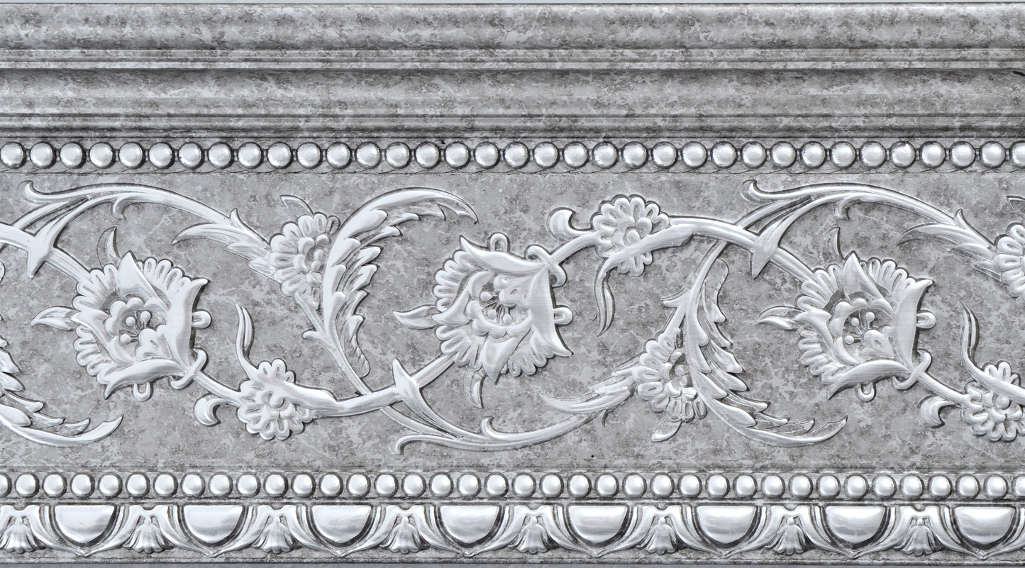 Grey and Silver Crown Molding 94 Inch