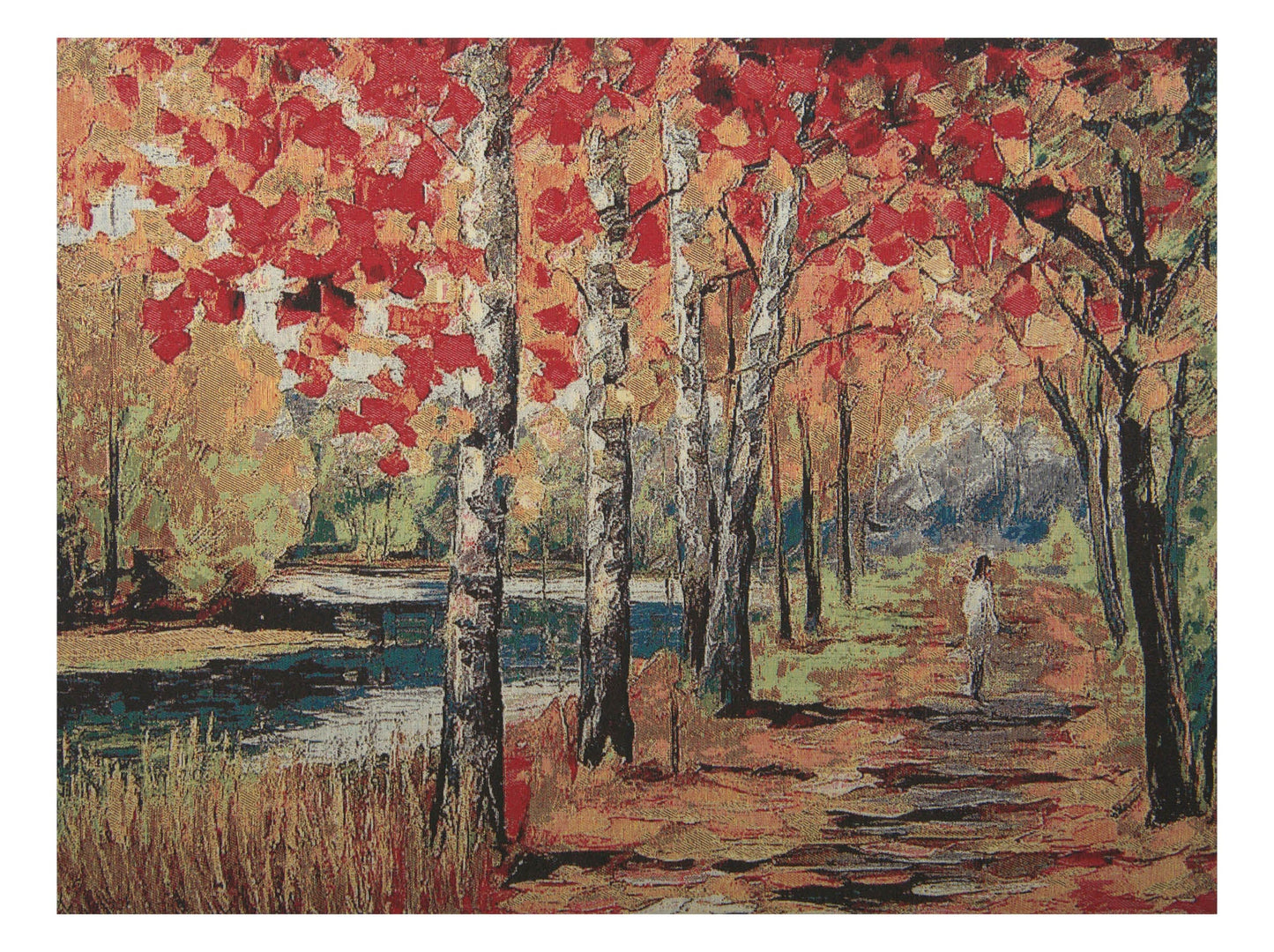 River Walk Stretched Wall Tapestry