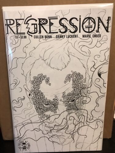 Regression #1 CVR C Variant Danny Luckert Spawn Monthly NM+ Black And White B&W