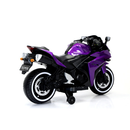 Kids Motorcycle 12V Motorcycle For Kids 3 4 5 6 Years Boys Girls 12v7ah Kids Motorcycle Ride On Toy With Training Wheels Manual Throttle Drive By Hand Lighting Wheels