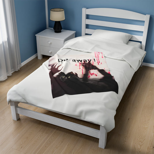 Go Away Velveteen Plush Blanket