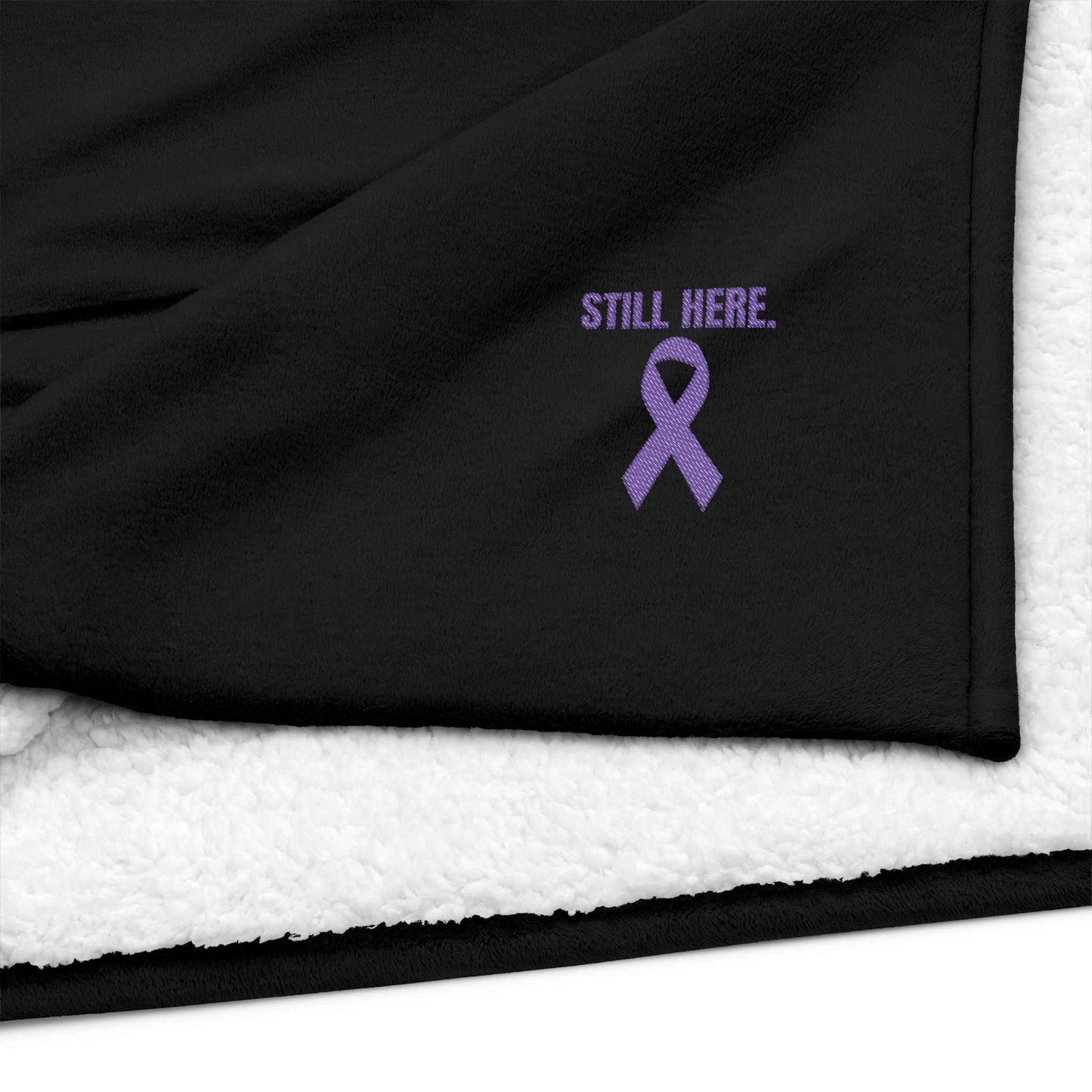 Still Here Sherpa Blanket | Soft Armor for Hard Days