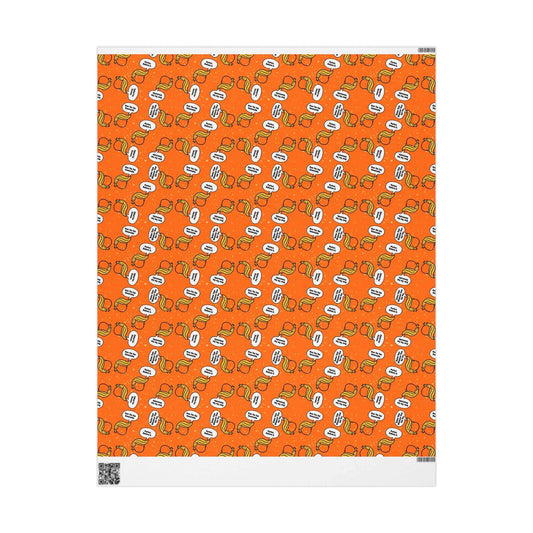 “Styled for Success” Parody Gift Wrap – Blonde Whoosh & Gold Stars