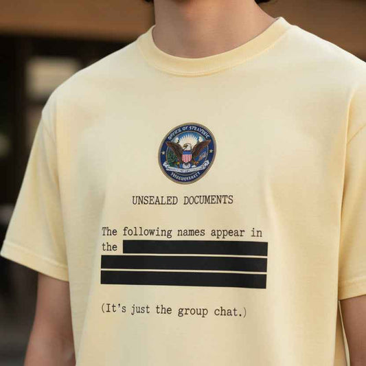 Unsealed Documents Unisex T-Shirt – Redacted Political Satire Tee