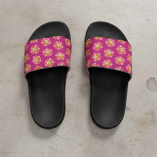 Floral Cat Slide Sandals — Sunshine With Opinions Edition
