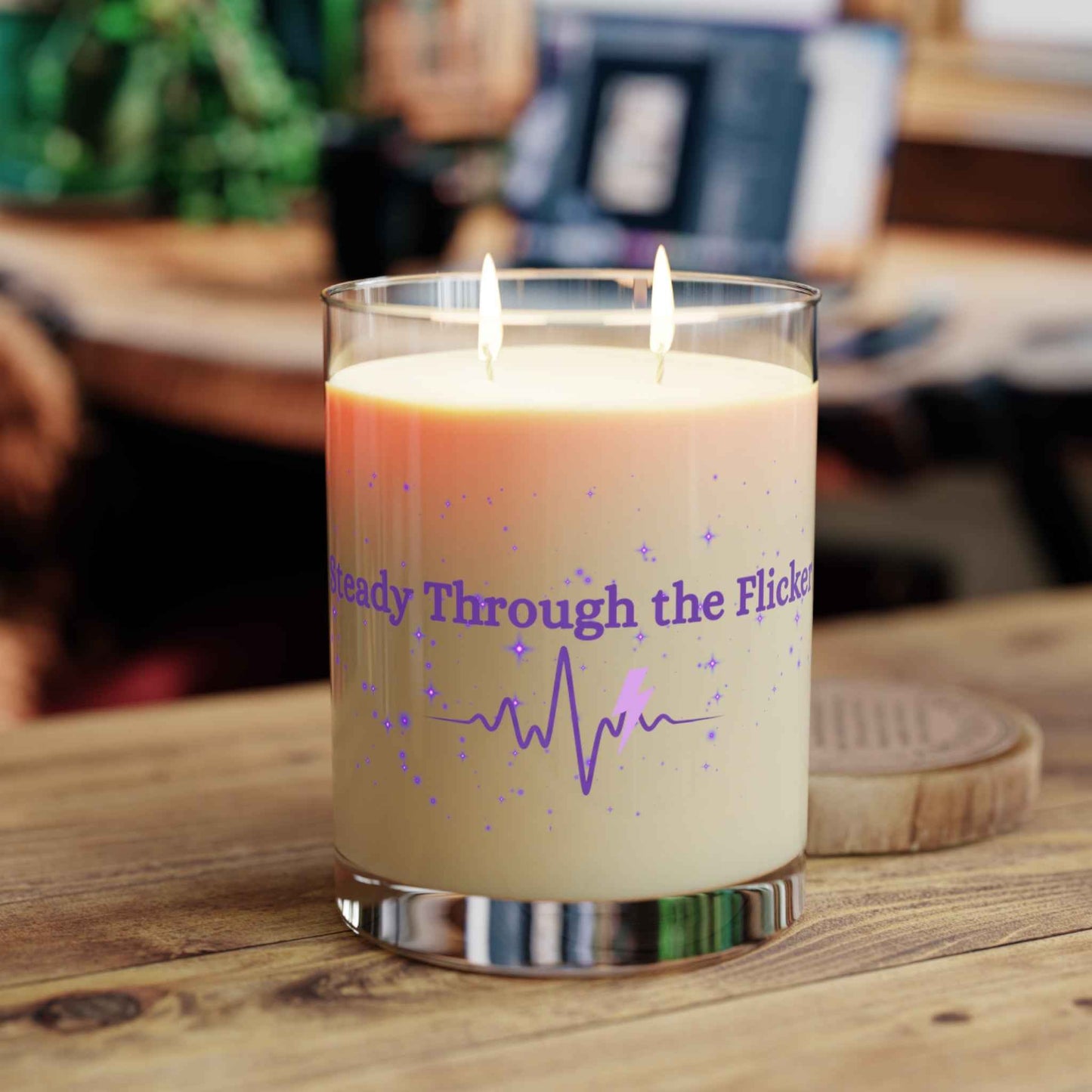 Steady Through the Flicker Candle – Neurostrong Epilepsy Awareness Soy Candle