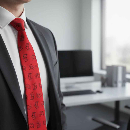 USA Statement Tie – Patriotic Graphic Satin Necktie