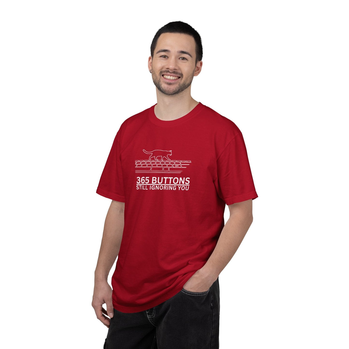 365 Buttons Still Ignoring You – Cat Keyboard T-Shirt