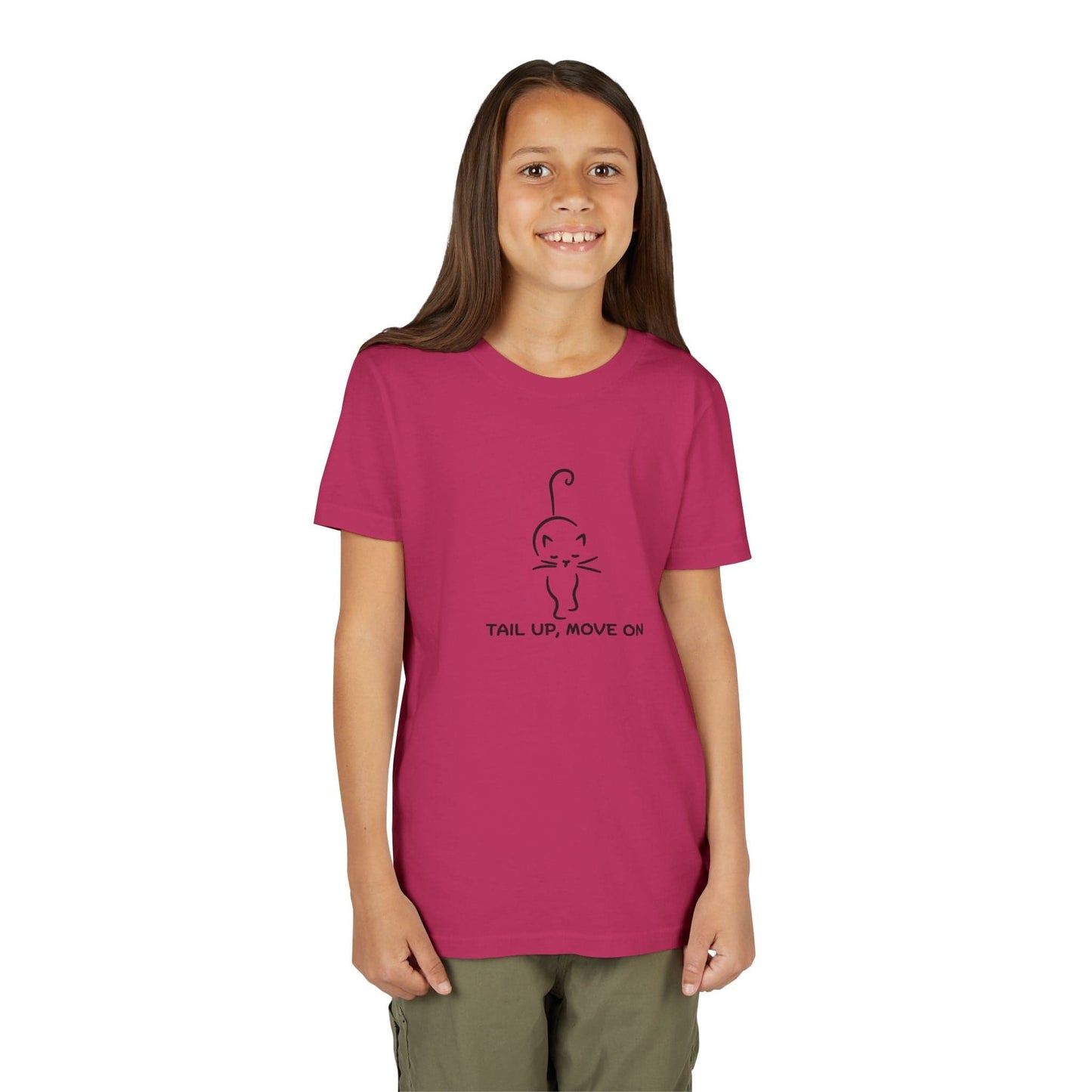 Tail Up, Move On Youth Tee – Small Human, Big Attitude