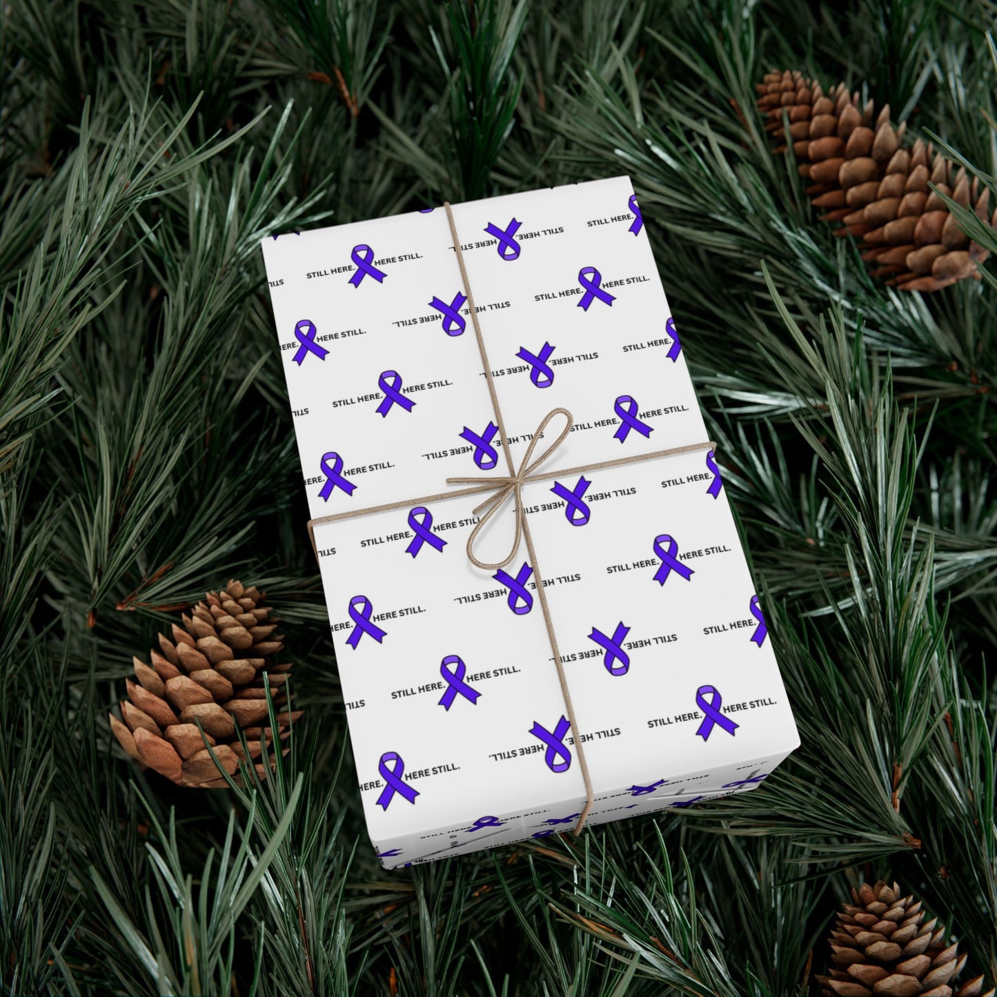 Still Here. Here Still. Gift Wrap Paper (Epilepsy Awareness)