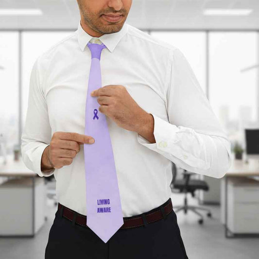Living Aware Necktie, Quiet Message, Sharp Look