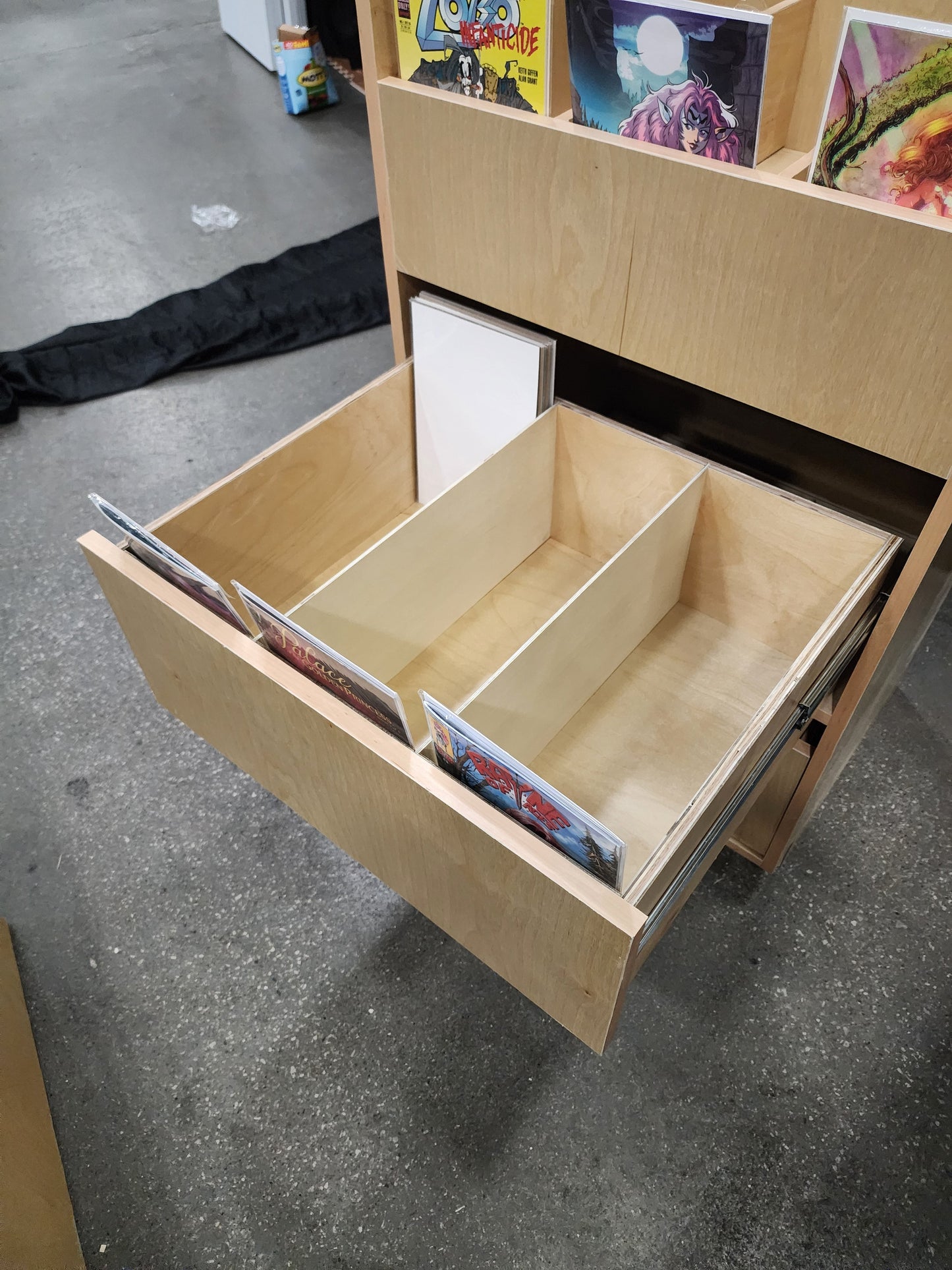 Wall Comic Book Display Cabinet