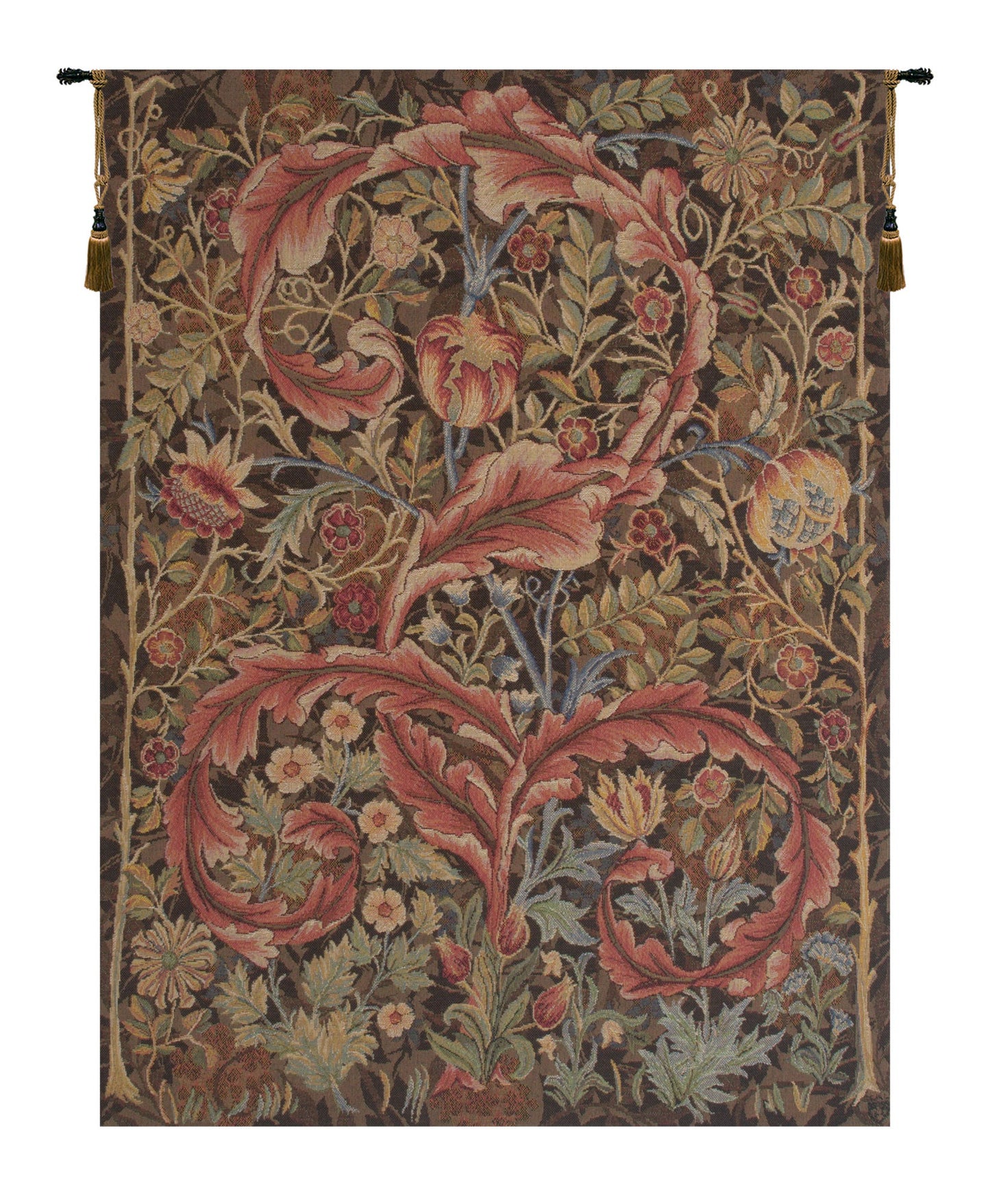 Acanthe Brown French Tapestry