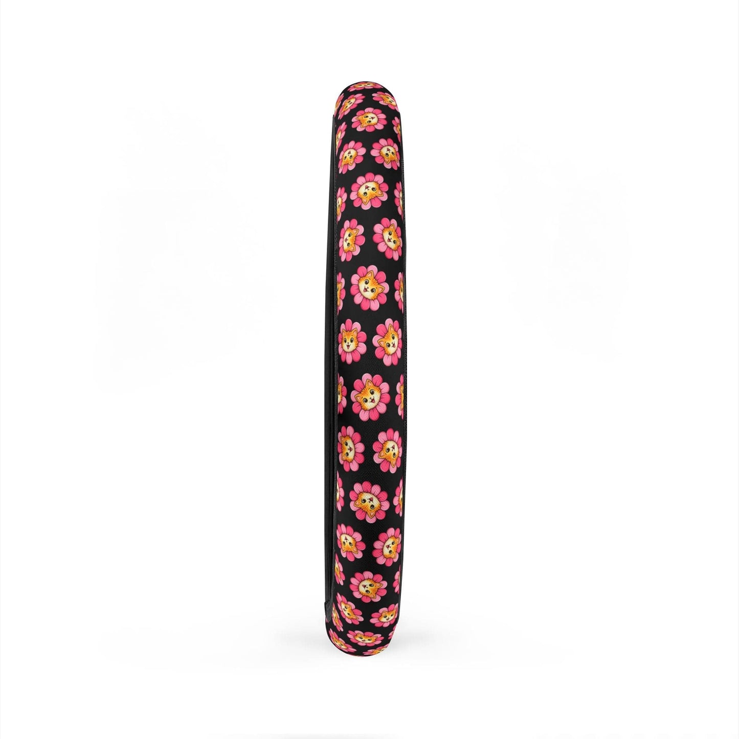 Floral Cat Steering Wheel Cover — Bloom With Attitude Edition