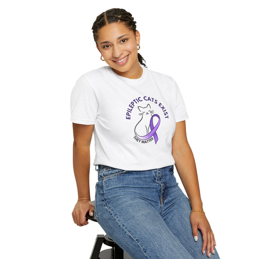 Epikitty Awareness T-Shirt – Epileptic Cats Exist. They Matter.
