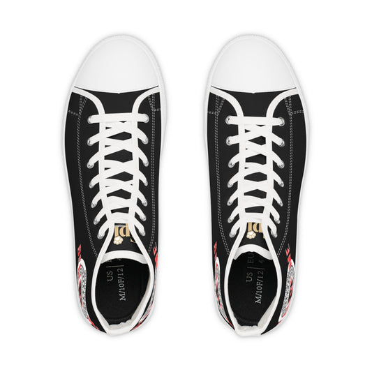 Believe Me Men’s High-Top Sneakers – Political Parody Statement Shoes