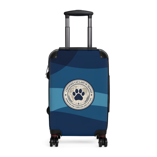 Certified Cat Lady in Transit – Hard-Shell Suitcase