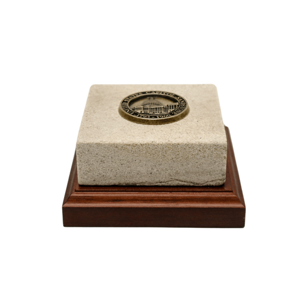 Sandstone Paperweight With Base