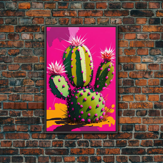 Cactus Print - Cactus Wall Art - Cactus Decor - Modern Desert Print - Southwestern Decor - Cactus Decor - Bright Wall Art - Pop Art Style