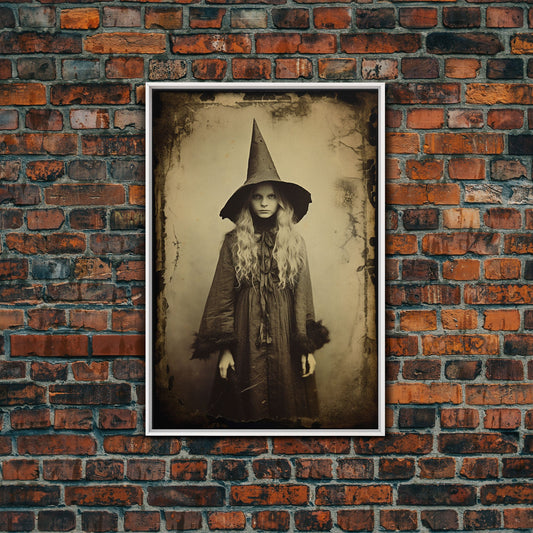 Witch Wall Decor, Dark Art Print, Horror Art Print, Weird Art Print, Canvas Print, Wall Art, Vertical Print, Home Decor, Wall Decor