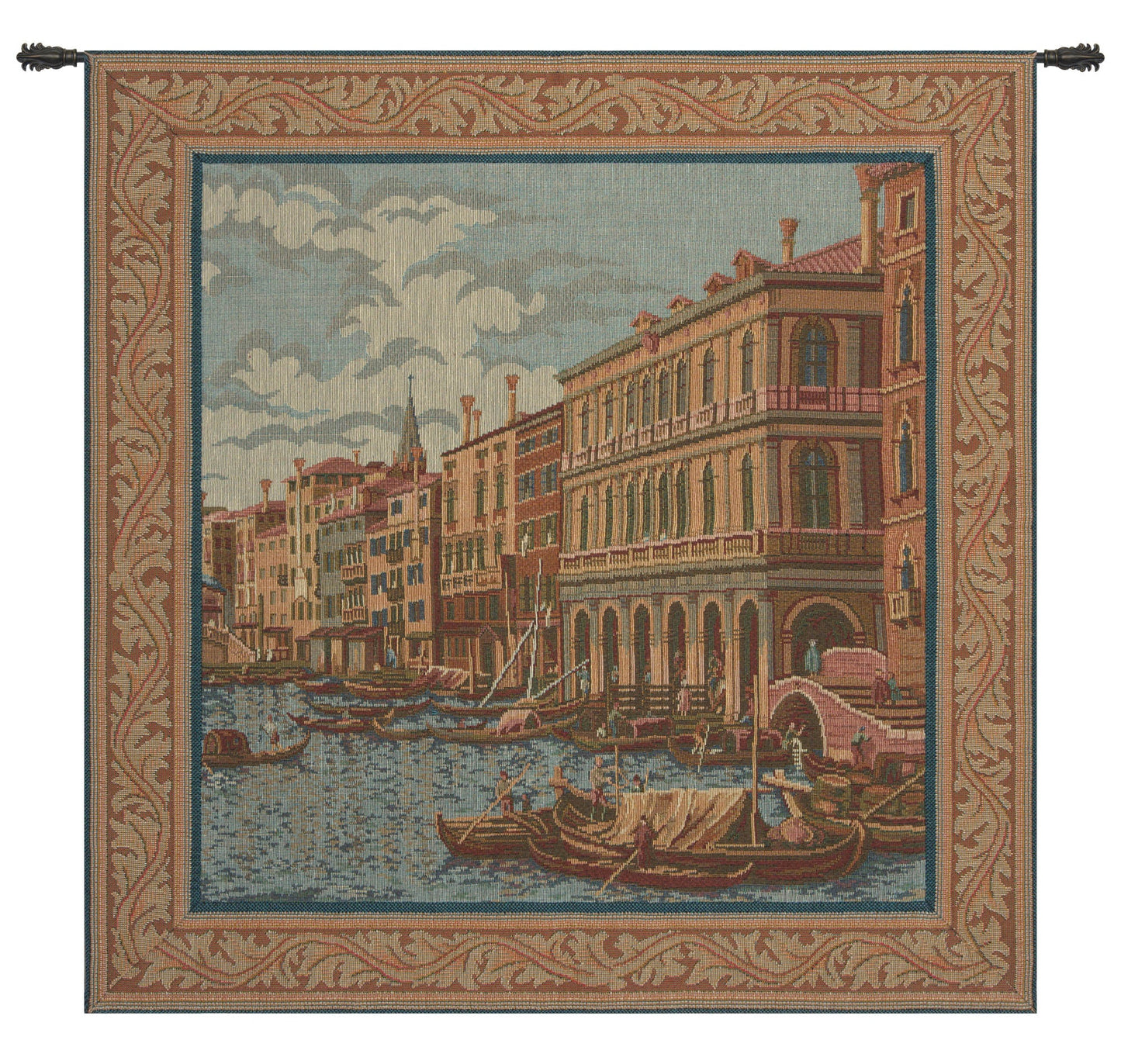 Shore on the Large Canal Italian Tapestry