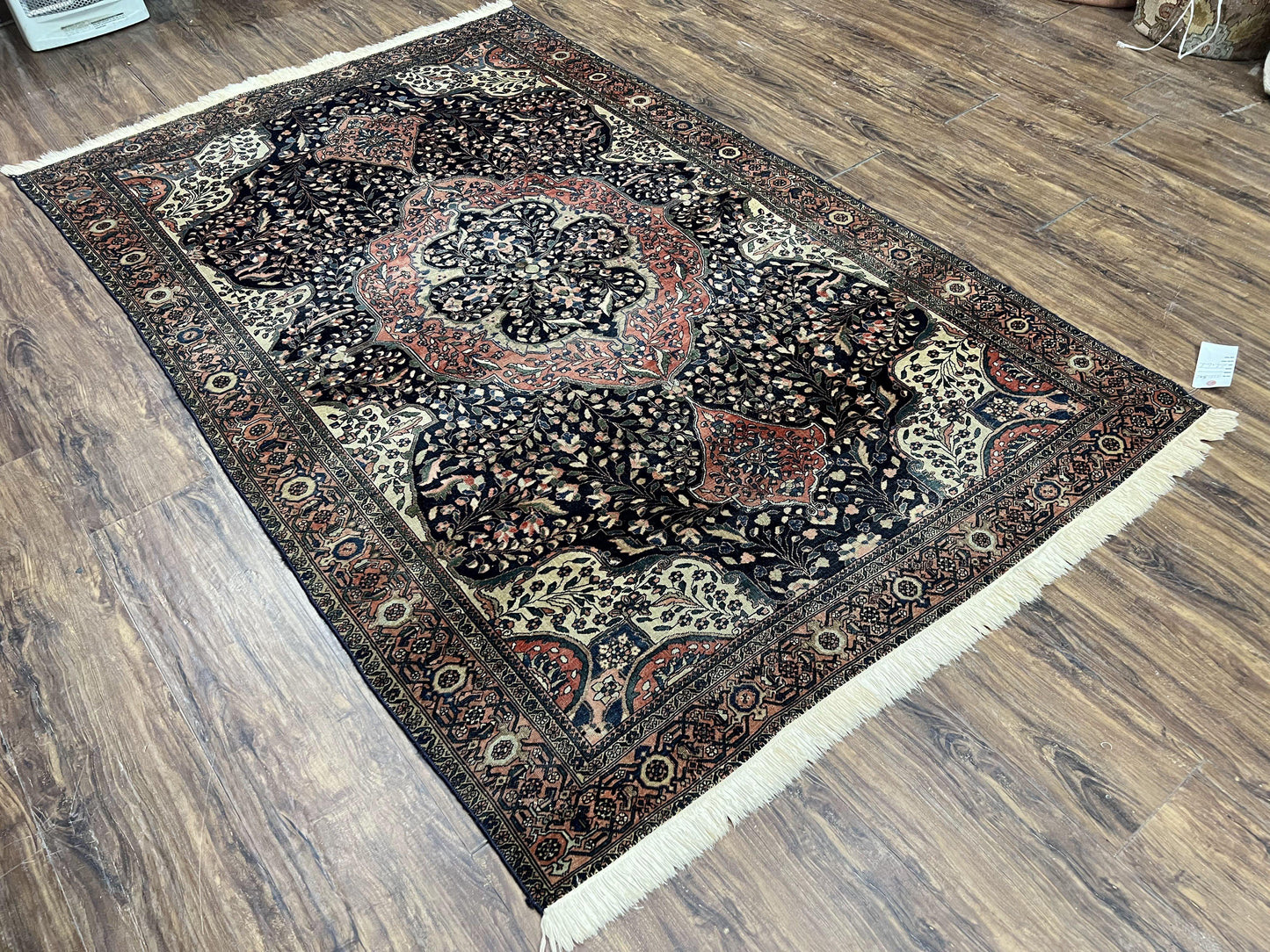Antique Persian Sarouk Farahan Rug 4x7, Collectible Persian Carpet