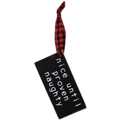 4/Set I've Been Good-ish Buffalo Check Tags (Pack of 4)