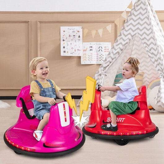 360?° Spin Electric Ride On Car for Kids and Toddlers - Safe and Fun Bumper Car Experience!