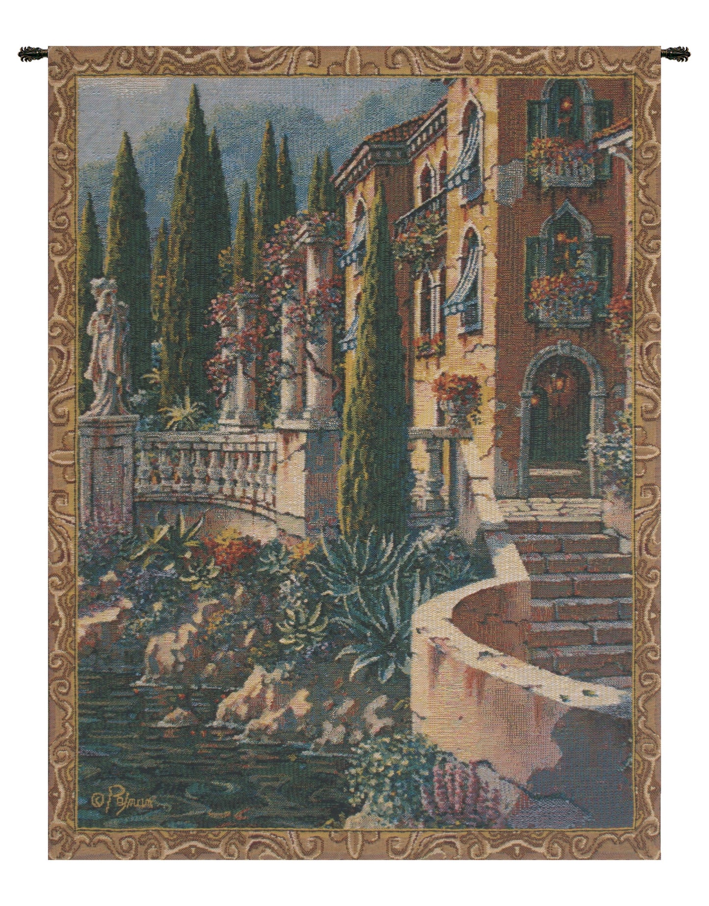 Morning Reflections Mini Belgian Tapestry Wall Art