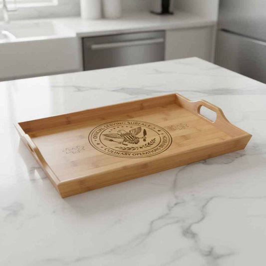Official Serving Surface Bamboo Tray — Culinary Operations Division