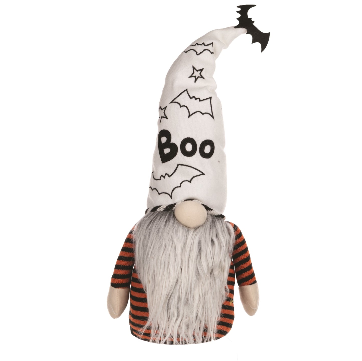 Plush Halloween Ghost Gnome Shelf Sitter 24"H