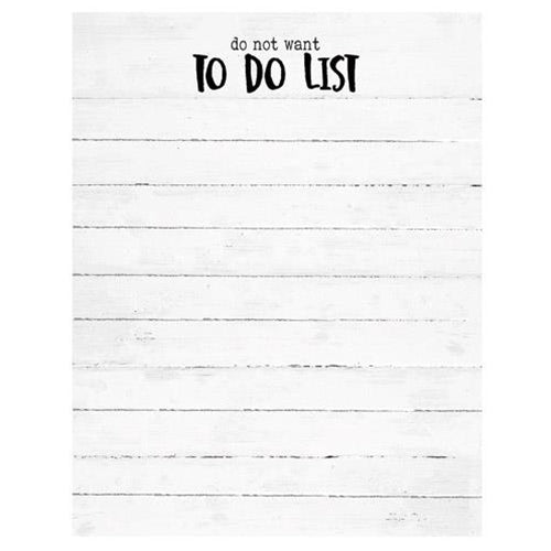Do Not Want To Do Mini Notepad (Pack of 4)
