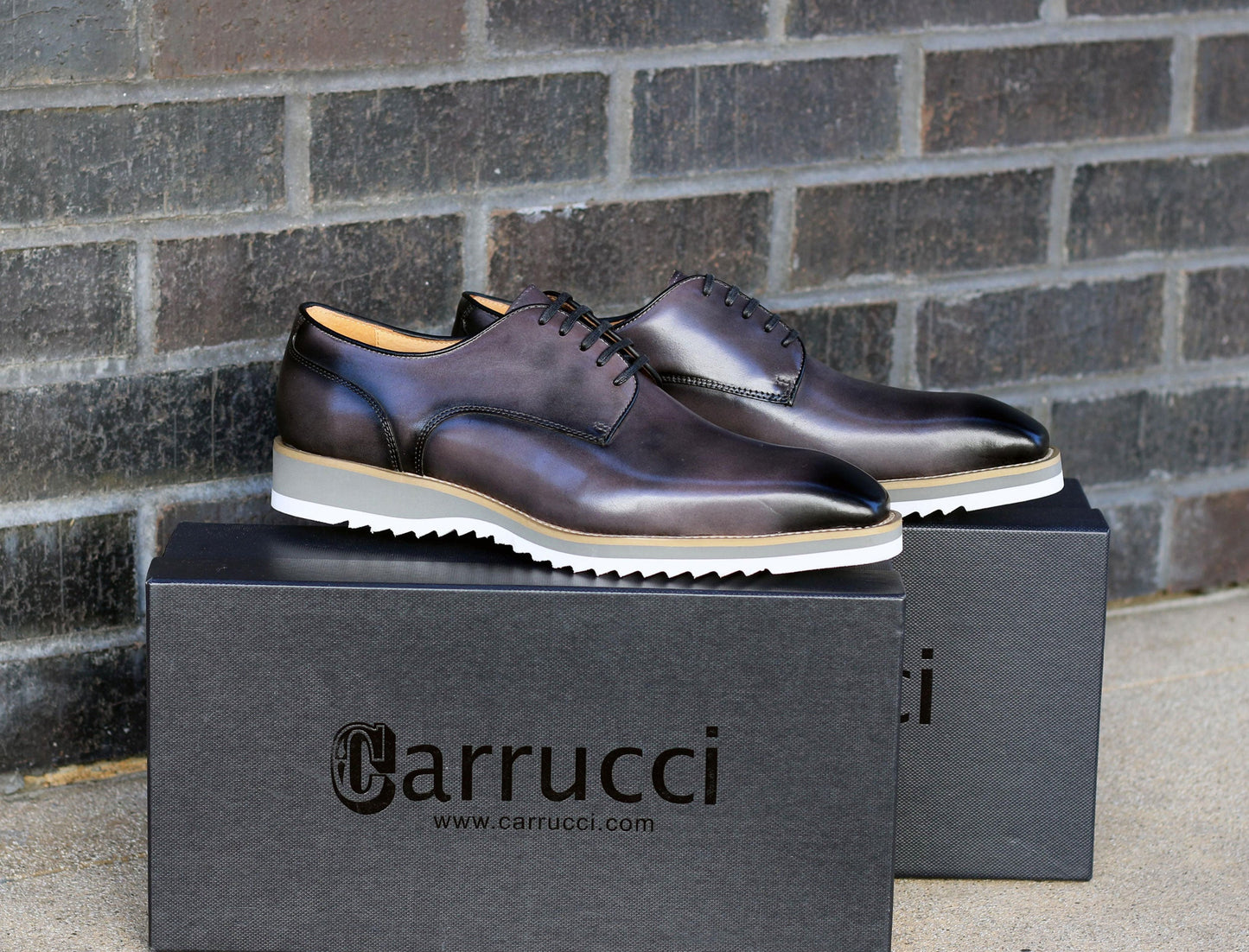 Carrucci Derby Calfskin - Grey