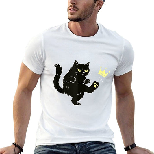 No Kings In America Funny Cat Quick-drying T-Shirt