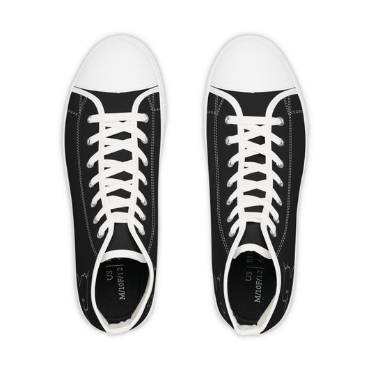 Quiet Confidence — Minimal Line High-Top Sneakers