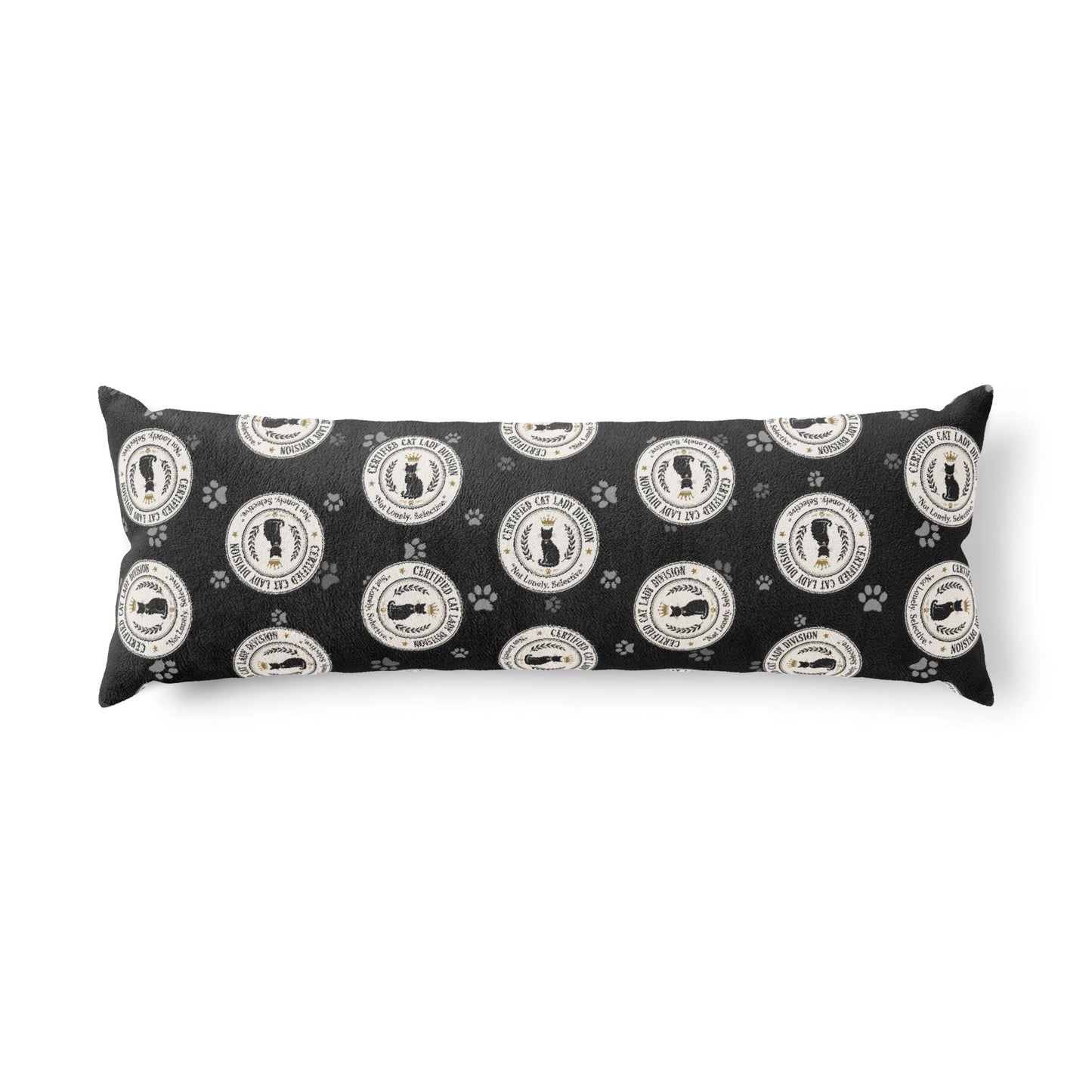 Certified Cat Lady Division Body Pillow – Not Lonely Just Selective