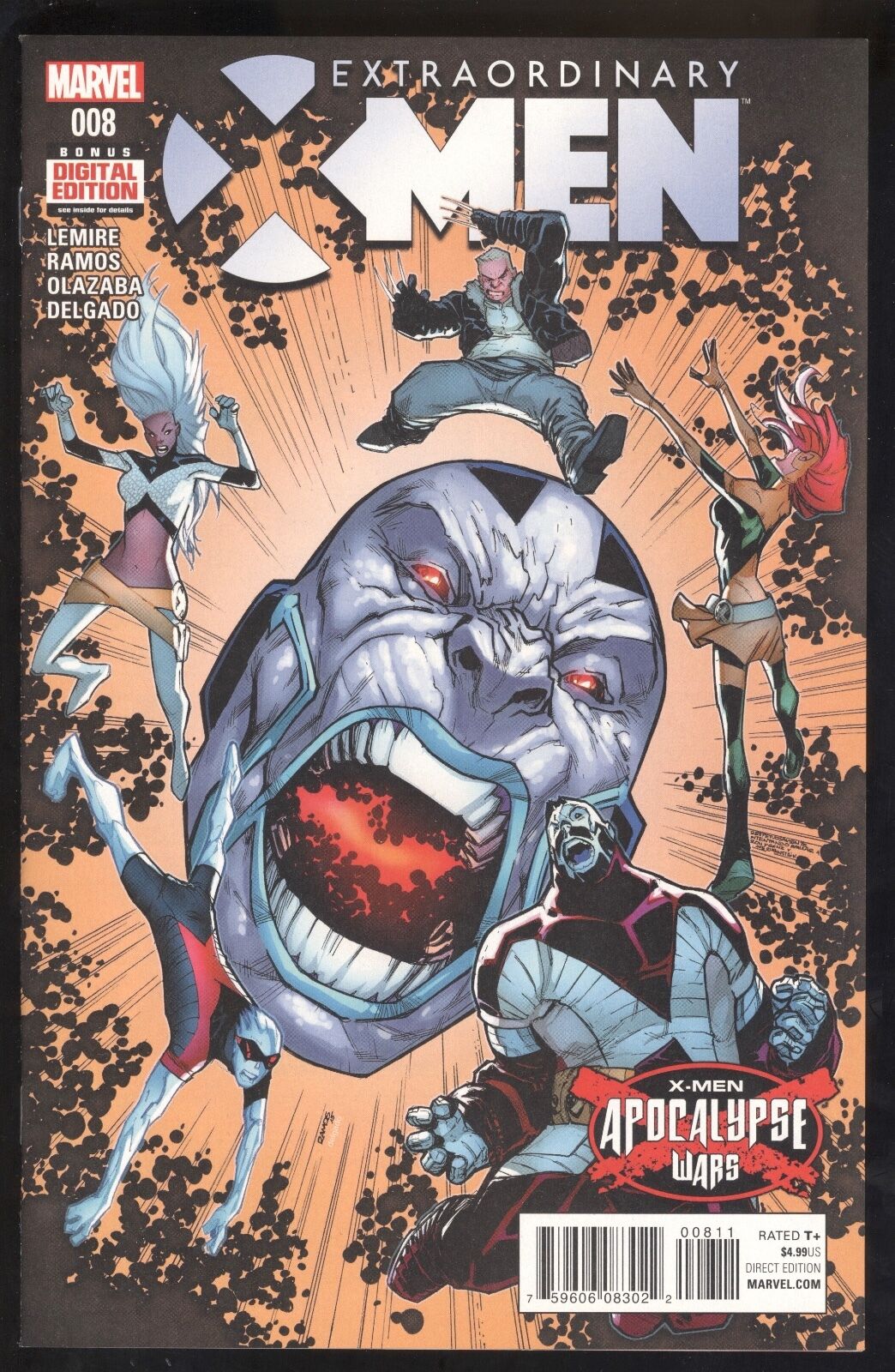 EXTRAORDINARY X-MEN #8 Apocalypse Wars NEAR MINT MARVEL COMICS March 2016