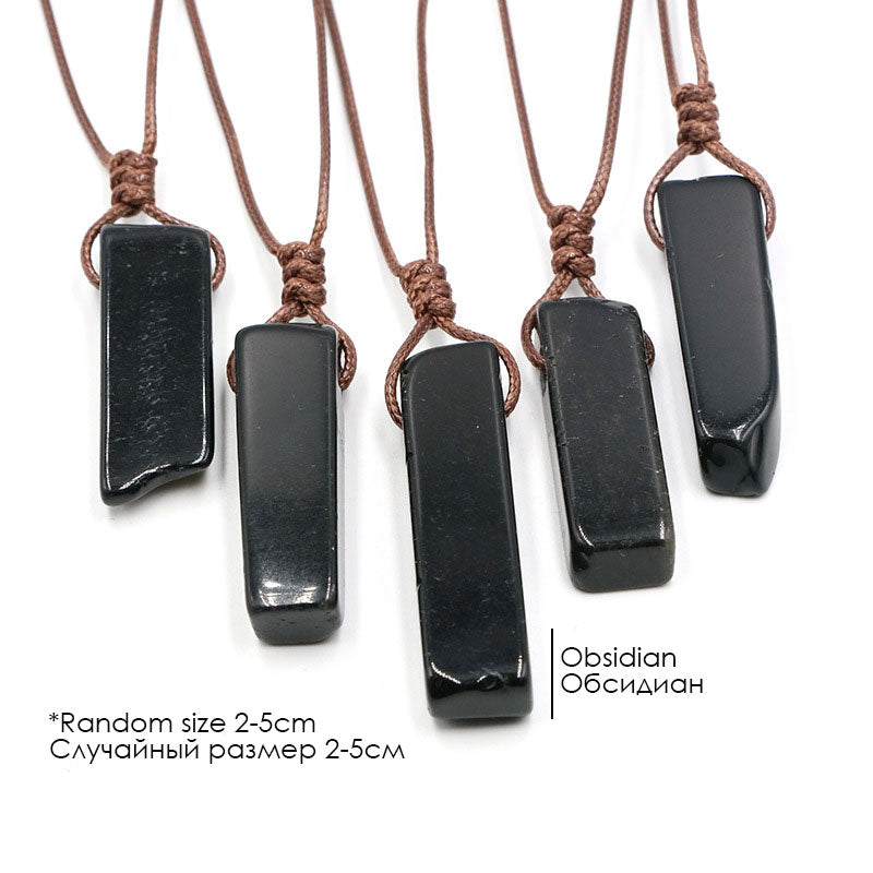 Eternity Stone Obelisk Necklace