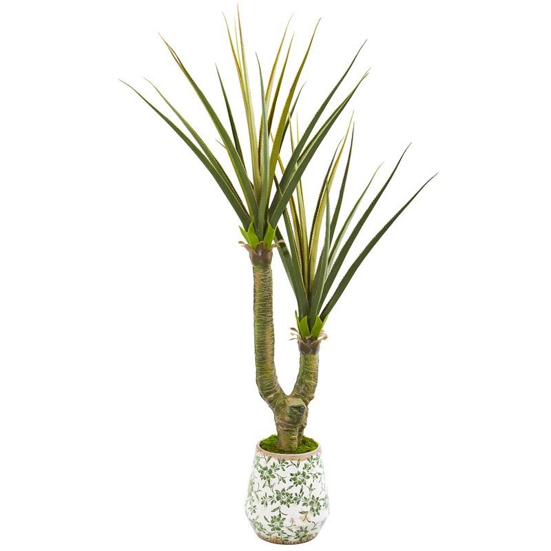 69" Yucca Artificial Plant in Decorative Planter