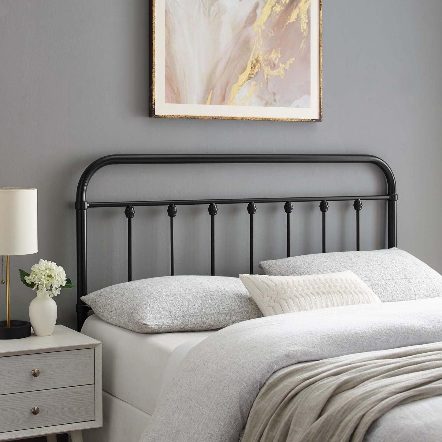 Sage Metal King Headboard by Modway