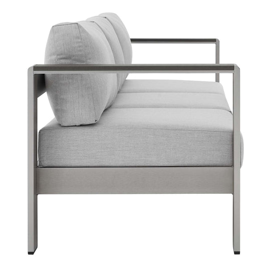 Shore Sunbrella¨ Fabric Aluminum Outdoor Patio Sofa by Modway